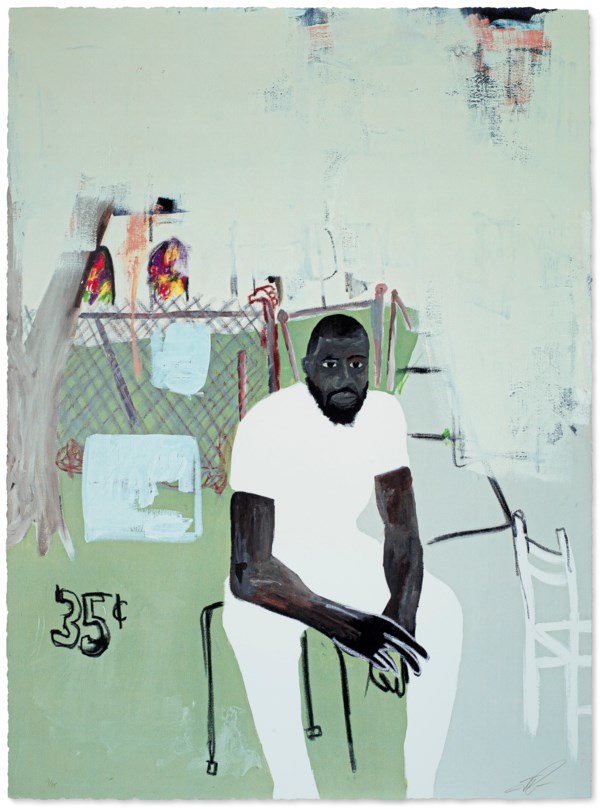 JAMMIE HOLMES (B. 1984)
A Self portrait of an Artist on Narrow Street | Price Realised: USD $3,276