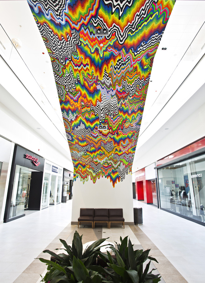 Drippy
, 2013
, latex paint,
approx.
25 x 25 ft
Mural located in the Fashion Outlets of Chicago