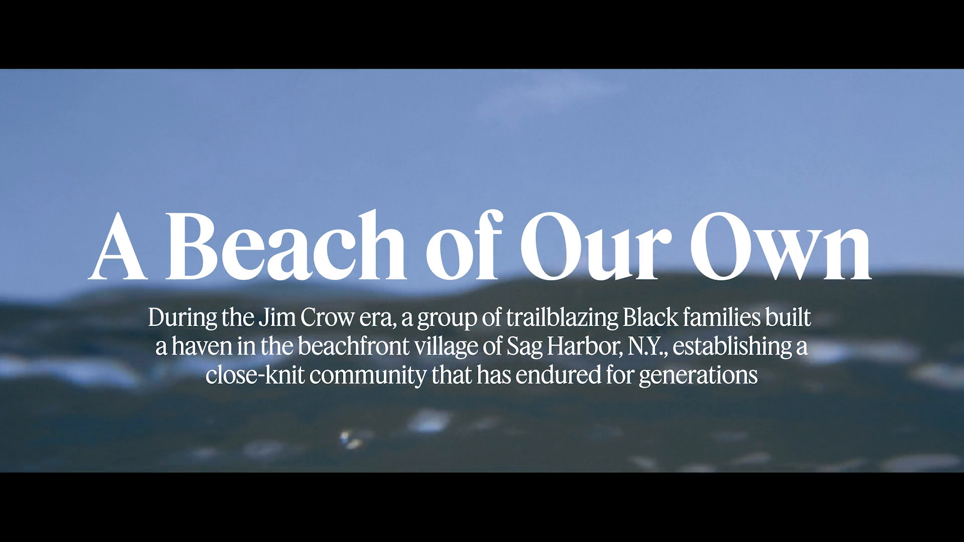 New York Times - A Beach of Our Own