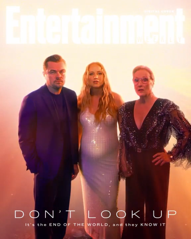 Leonardo DiCaprio, Jennifer Lawrence, and Meryl Streep for 'Don't Look Up'